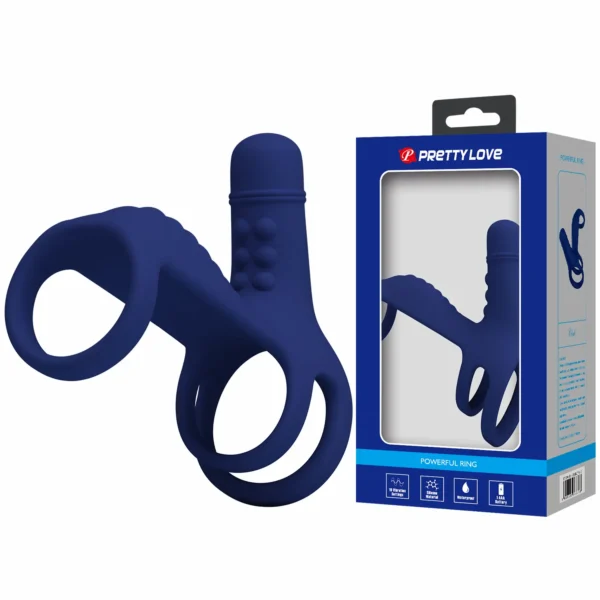 Elish Anillo Vibrador Triple con Funda - sexshop chiloe
